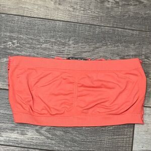 Soho Girls Coral Bandeau Bra Lace Back Size M/L